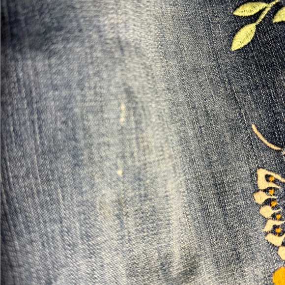 Embroidered MU Blue Jeans - Picture 8 of 8